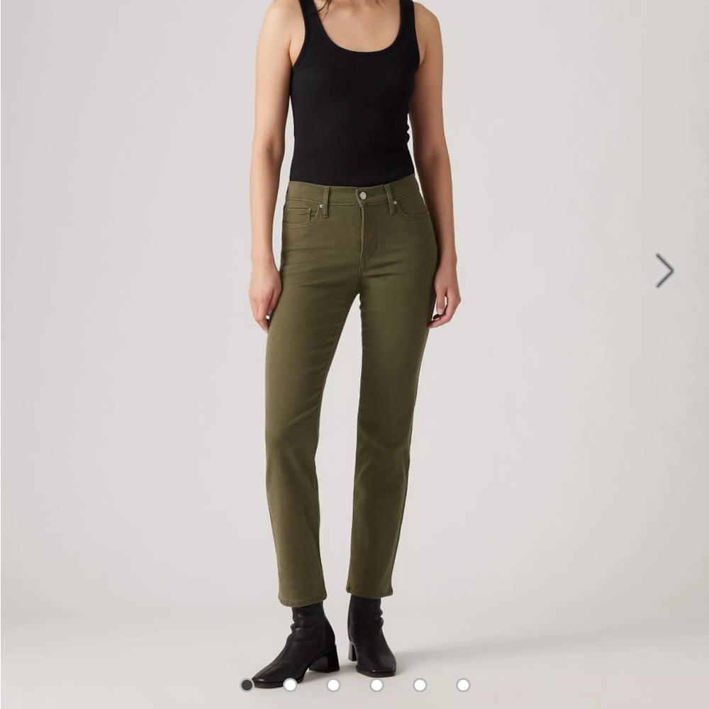 Levi’s 314 Shaping Straight Olive Green Levi's Jeans